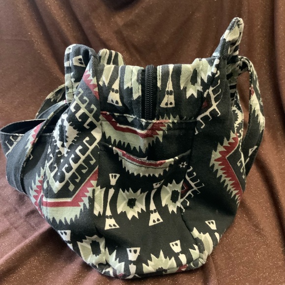 All Fabric Compartment Bohemian Tote - Picture 7 of 9